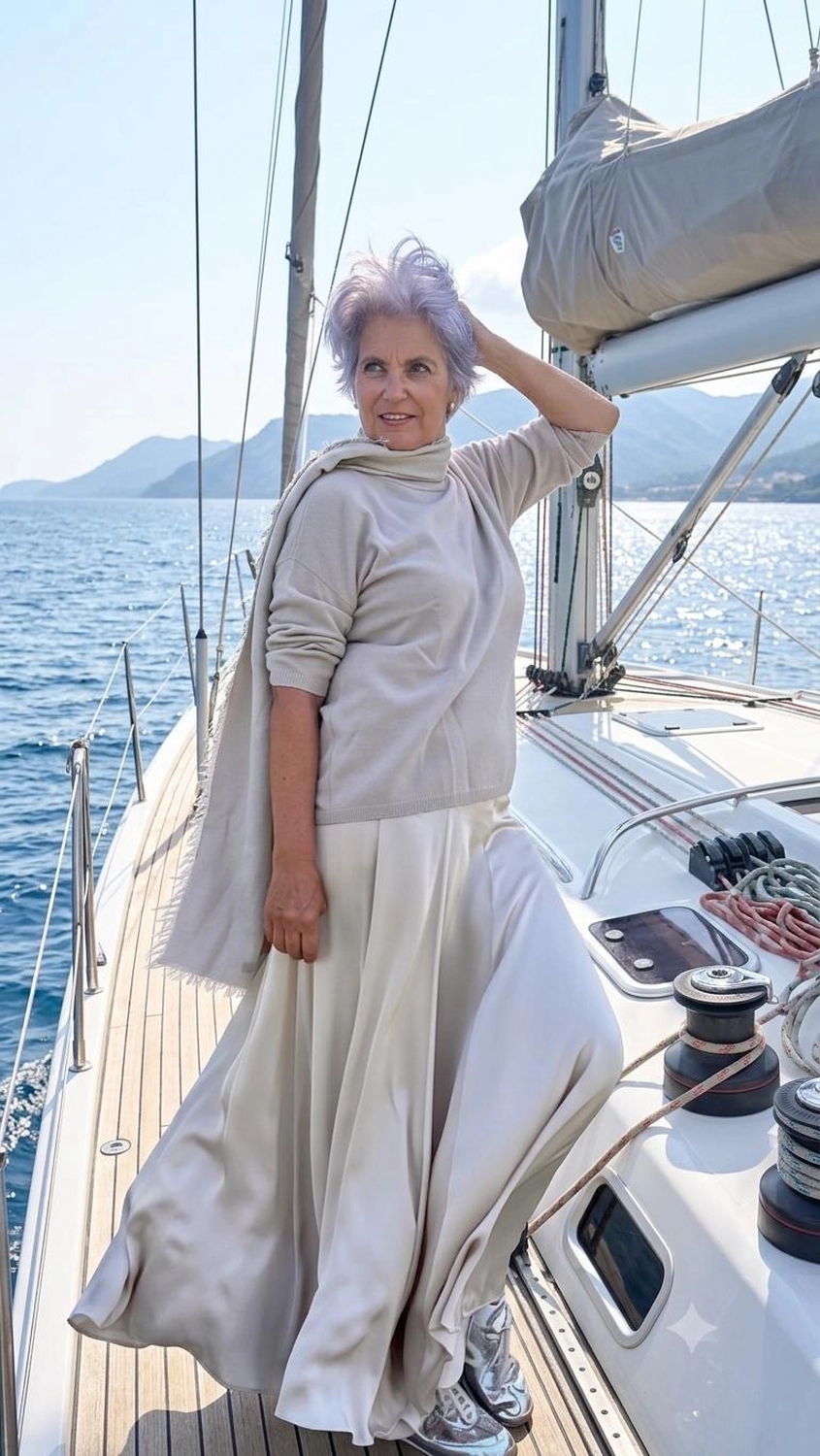 Royals of Sylt UG - Mode - Frauen in einem trendigen Kleid mit einer Tasche
